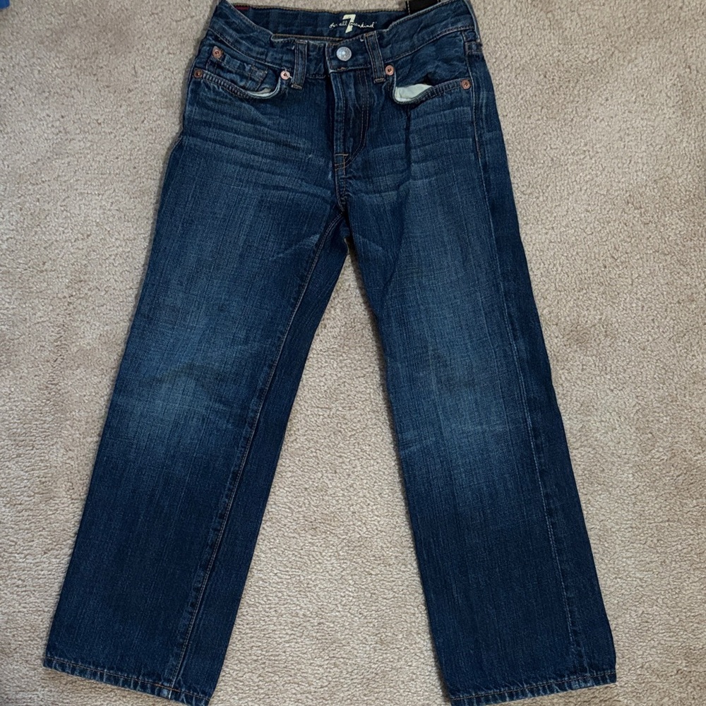 7 For All Mankind Boys Indigo Straight Jeans